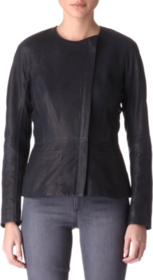 THEORY Enora leather biker jacket