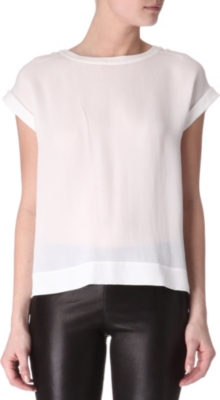 THEORY Sorcha silk top