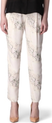THEORY Cherry blossom trousers