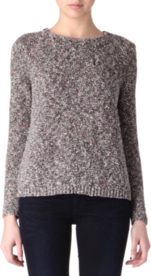 THEORY Zelphia knitted tweed jumper