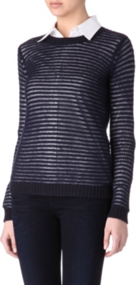 THEORY Camille striped jumper