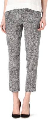 THEORY Patterned silk trousers