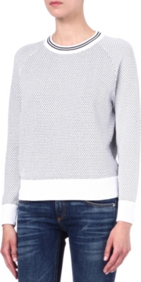 THEORY Coranda honeycomb jumper