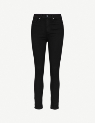 PAIGE: Margot ultra-skinny high-rise cropped jeans