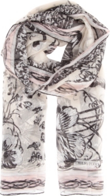 EMILIO PUCCI Sheer silk scarf
