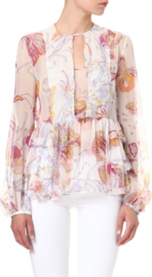 EMILIO PUCCI Butterfly chiffon top