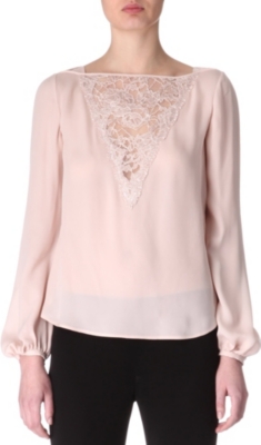 EMILIO PUCCI Lace-panelled blouse