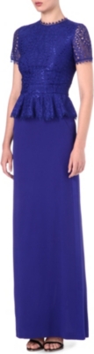 EMILIO PUCCI Lace-detail peplum top