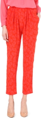 STELLA MCCARTNEY Printed silk trousers
