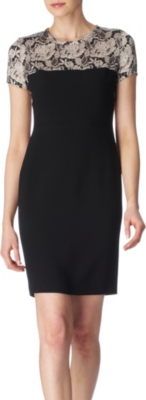 STELLA MCCARTNEY Lace-shoulder dress (Black