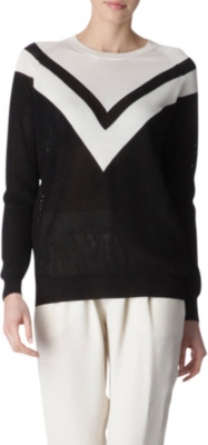 STELLA MCCARTNEY Knitted mesh jumper