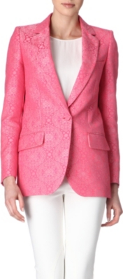 STELLA MCCARTNEY Neon jacquard blazer