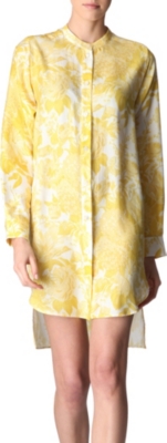 STELLA MCCARTNEY Floral-printed silk tunic dress