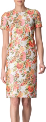 STELLA MCCARTNEY Floral jacquard panelled dress