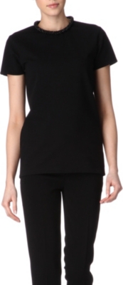 STELLA MCCARTNEY Embellished-neck top