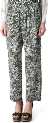 STELLA MCCARTNEY Printed silk trousers