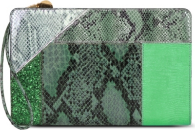 STELLA MCCARTNEY Contrast-panel clutch