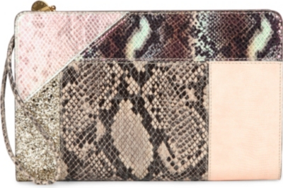 STELLA MCCARTNEY Contrast-panel clutch