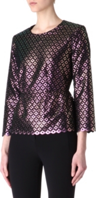 STELLA MCCARTNEY Metallic cut-out top