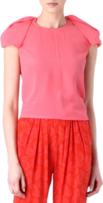STELLA MCCARTNEY Pleated-shoulders top