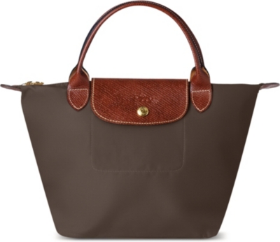 LONGCHAMP Le Pliage small handbag in taupe
