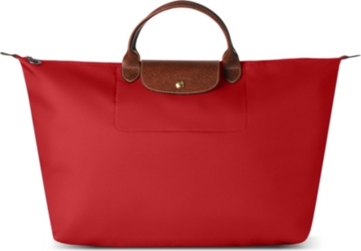 LONGCHAMP Le Pliage medium travel bag in red