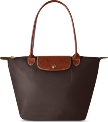 LONGCHAMP Le Pliage small shopper in chocolate
