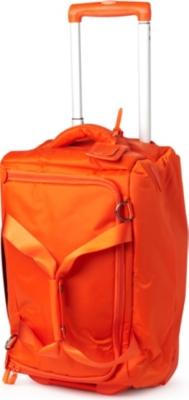 LIPAULT Foldable wheeled duffel bag (Orange