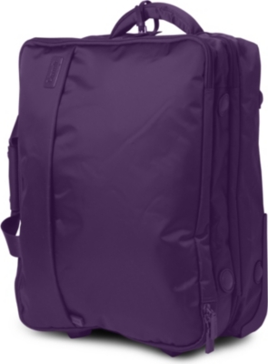 LIPAULT Foldable two-wheel cabin suitcase with garment bag 50cm