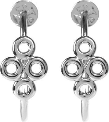 TORY BURCH Clover hoop earrings