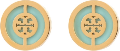 TORY BURCH Deco logo stud earrings