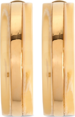 TORY BURCH Wyatt 16-carat gold-plated and resin hoop earrings
