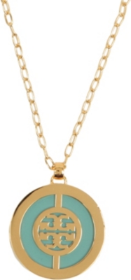 TORY BURCH Deco logo pendant necklace