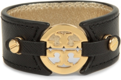 TORY BURCH Logo skinny cuff bracelet
