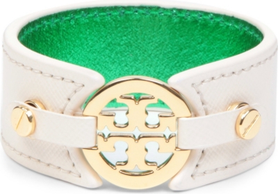 TORY BURCH Logo skinny cuff bracelet