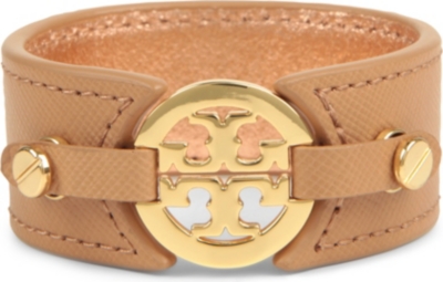 TORY BURCH Logo skinny cuff bracelet