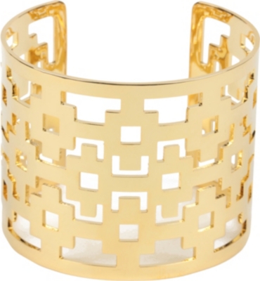 TORY BURCH Carson 16ct gold-plated cuff