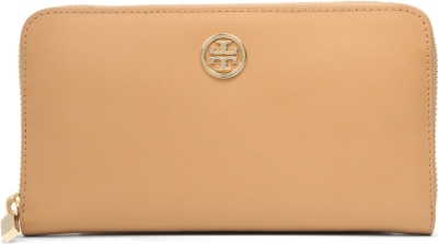 TORY BURCH Zip-around leather wallet