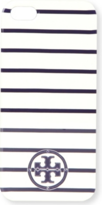 TORY BURCH Stacked T logo striped iPhone 5 case