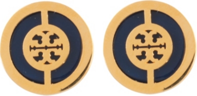 TORY BURCH Deco logo stud earrings