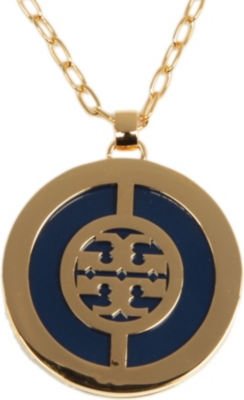 TORY BURCH Deco logo pendant necklace
