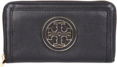 TORY BURCH Amanda pebbled leather wallet