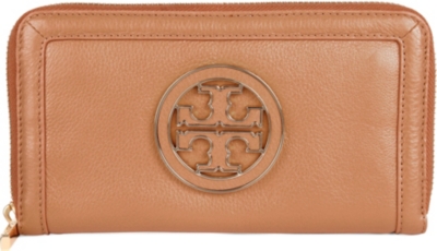 TORY BURCH Amanda pebbled leather wallet