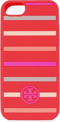 TORY BURCH Striped logo iPhone case