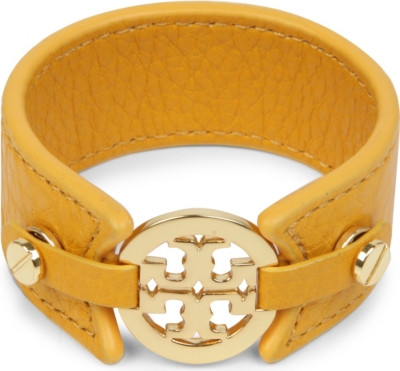 TORY BURCH Skinny leather logo cuff