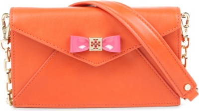 TORY BURCH Bow envelope cross-body bag