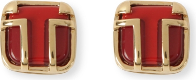 TORY BURCH Travis resin stud earrings