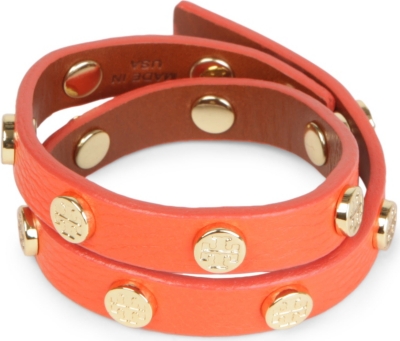 TORY BURCH Leather wrap bracelet