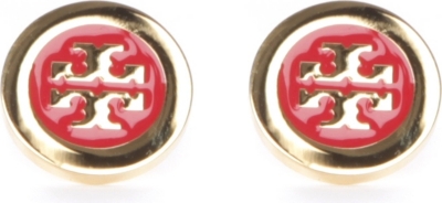 TORY BURCH Enamel stud earrings