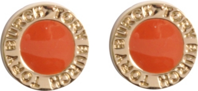 TORY BURCH Cole enamel stud earrings